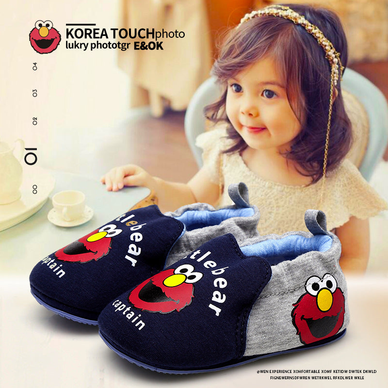 Baby Soft Bottom Toddler Shoes 0-1-2 Years Old Boys And Girls Fashion Home Non-slip
