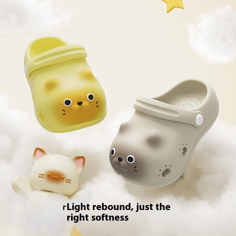 Children's Closed Toe Home Outdoor Slippers - Wobakids