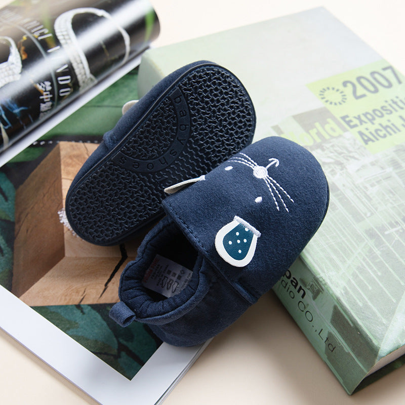 Baby Soft Bottom Toddler Shoes 0-1-2 Years Old Boys And Girls Fashion Home Non-slip