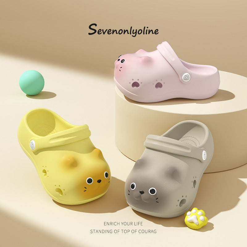 Children's Closed Toe Home Outdoor Slippers - Wobakids