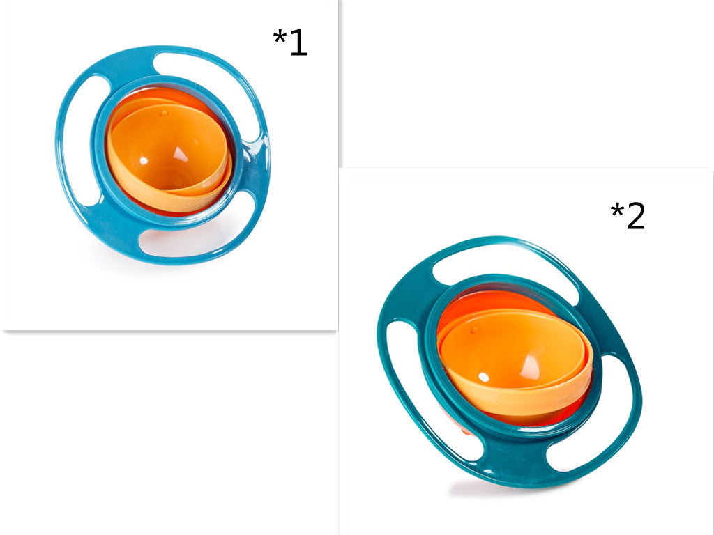 Rotating snack bowls shown as a combination set