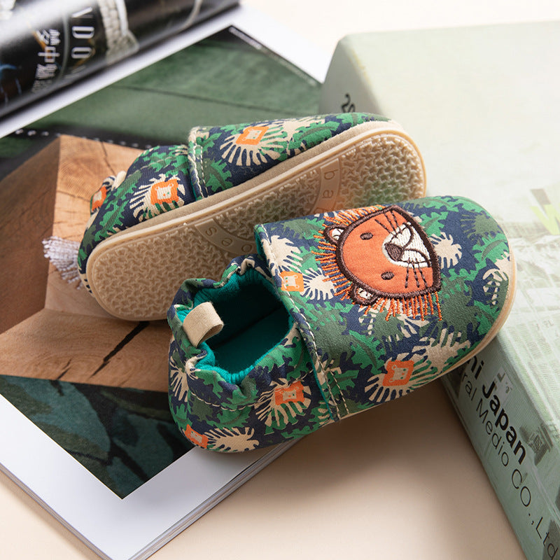 Baby Soft Bottom Toddler Shoes 0-1-2 Years Old Boys And Girls Fashion Home Non-slip